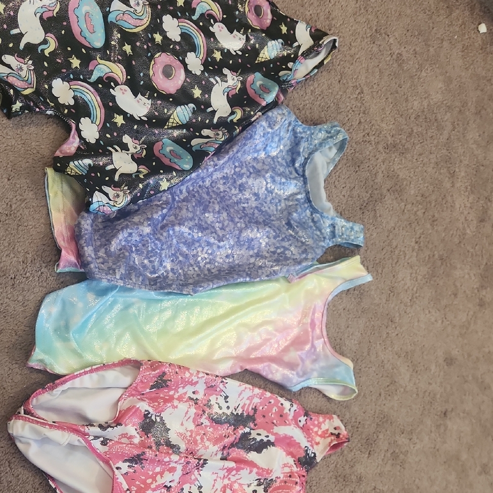 Colorful Kids' Leotard Set Size 6 Gymnastics Dance